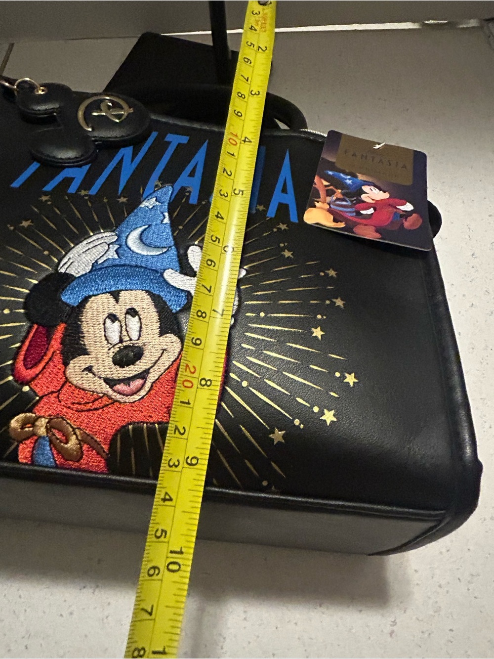 Disney Fantasia Black Embroidered
Mickey Sorcerer Tote Bag - Picture 7 of 11